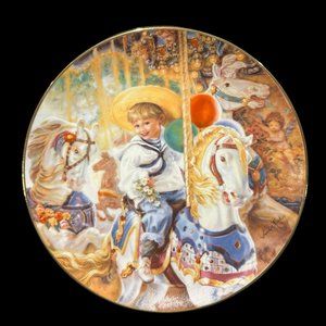 Vintage Limited Edition Collector Plate " Carousel of Dreams" 1992